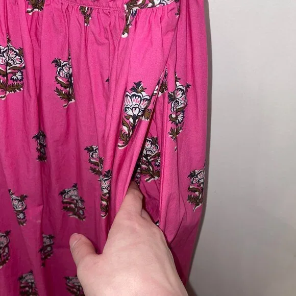 Last Chance! New Rhode Selena 100% Cotton Block Print Maxi Dress Pink XS $495 - Picture 7 of 9